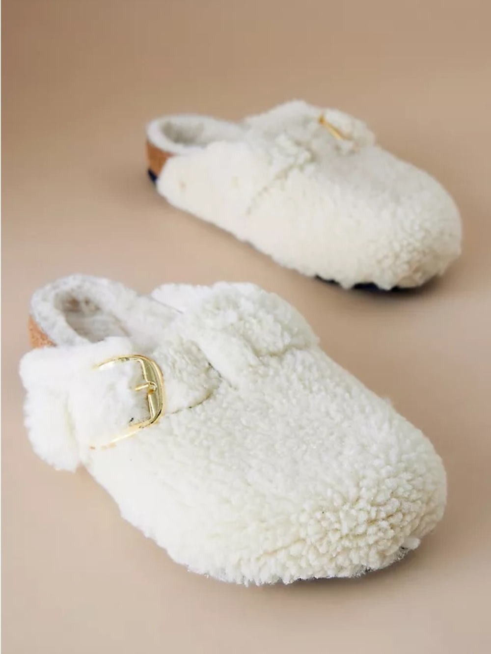 Birkenstock Big Buckle Boston Teddy Clogs